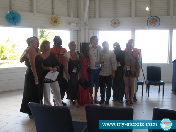 Visiting Celebrity Chefs and Event Founders pose after press conference