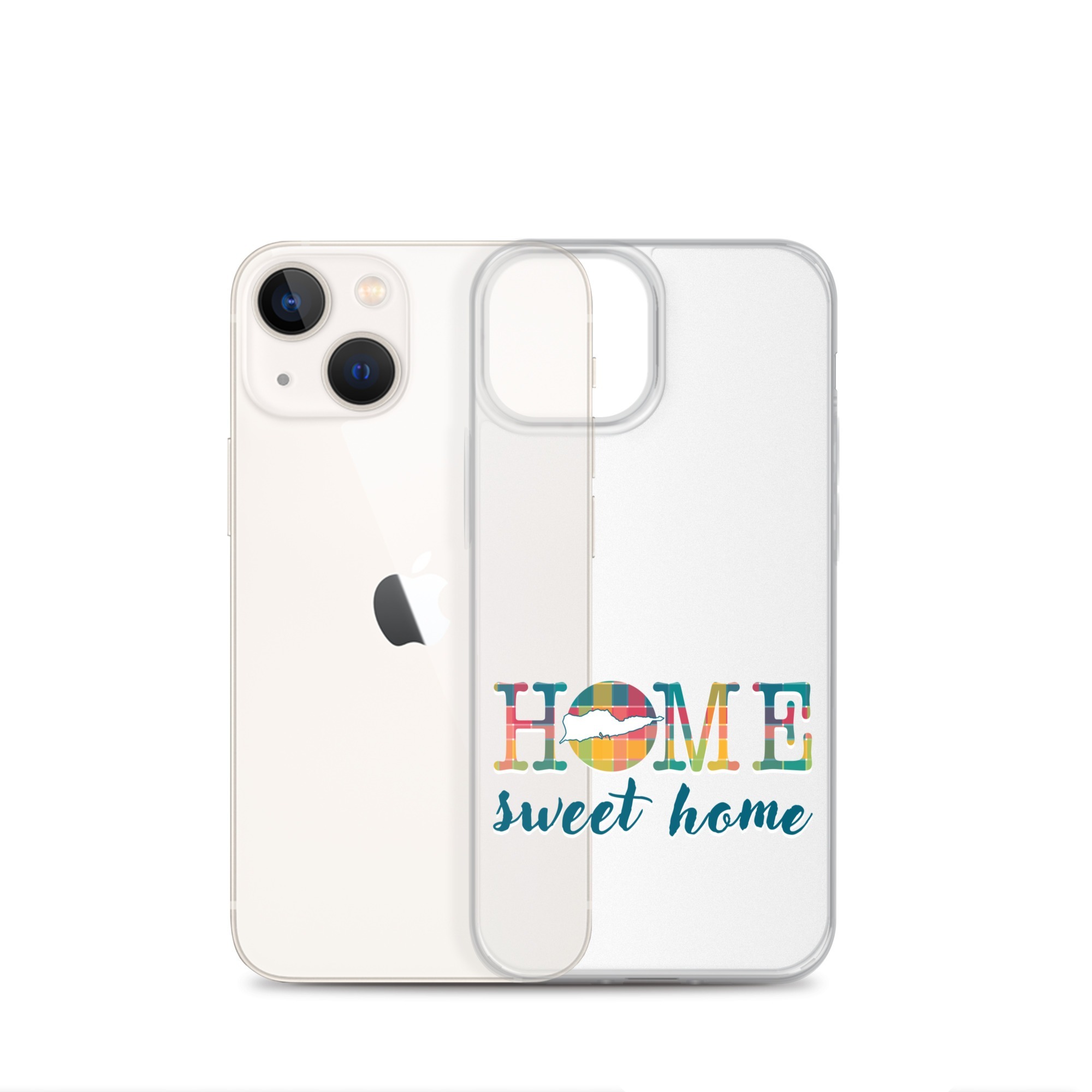 Home Sweet Home St Croix VI Inspired Madras | Clear Case for iPhone® - Image 17