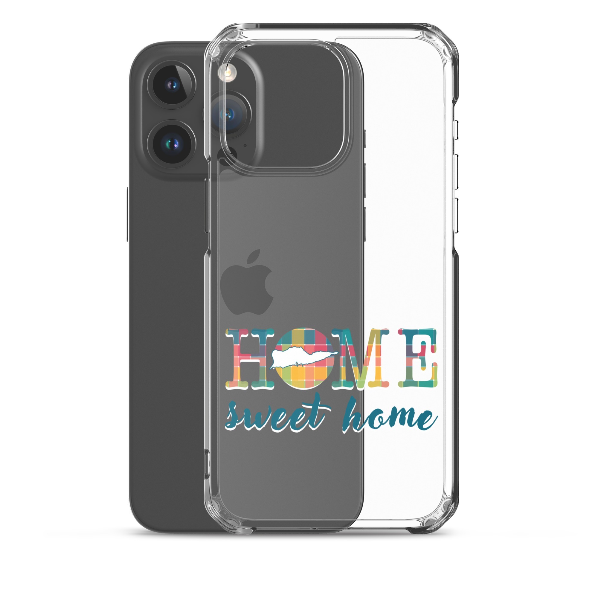 Home Sweet Home St Croix VI Inspired Madras | Clear Case for iPhone® - Image 35