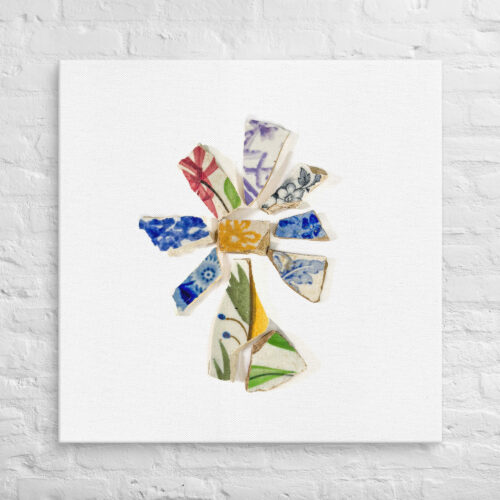 Rainbow Flower Chaney Collection Wraparound Canvas